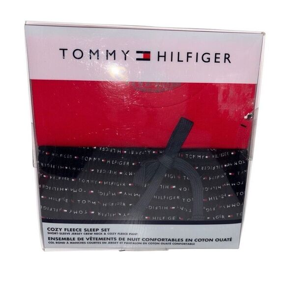 Tommy Hilfiger cozy fleece sleep lounge set large new - Picture 1 of 7